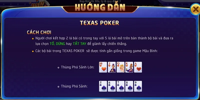 Game bài đổi thưởng Poker